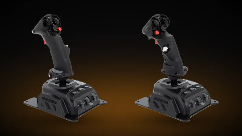 VKB Gladiator NXT EVO Space Combat Edition left hand and right hand joysticks for Star Citizen